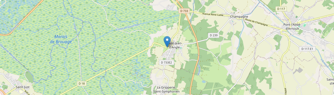 Saint-Jean-d'Angle - Carte