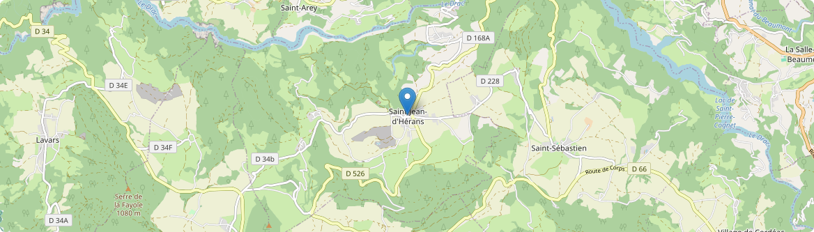 Saint-Jean-d'Hérans - Carte