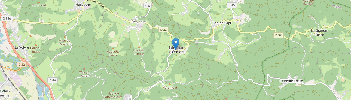 Saint-Jean-d'Ormont - Carte