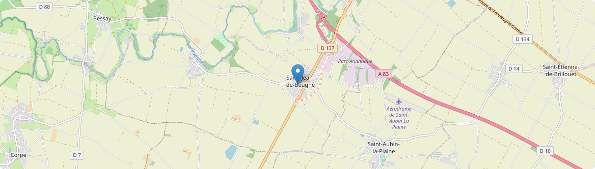 Saint-Jean-de-Beugné - Carte
