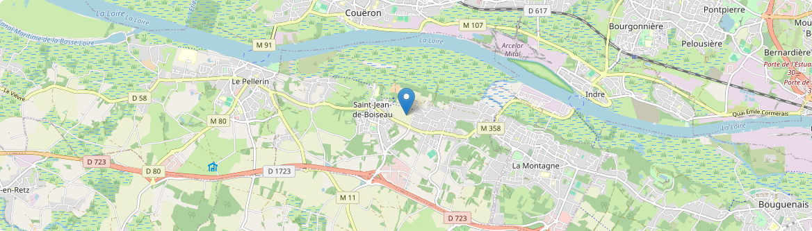 Saint-Jean-de-Boiseau - Carte