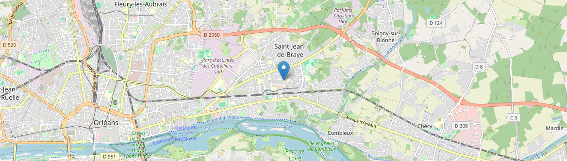 Saint-Jean-de-Braye - Carte