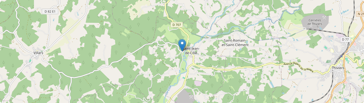 Saint-Jean-de-Côle - Carte