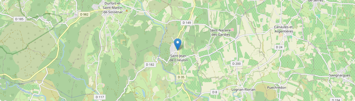 Saint-Jean-de-Crieulon - Carte