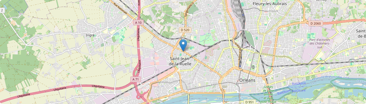 Saint-Jean-de-la-Ruelle - Carte