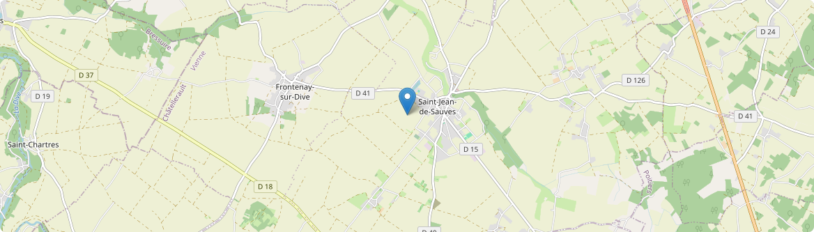 Saint-Jean-de-Sauves - Carte