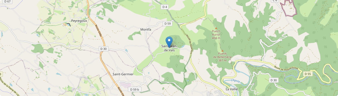 Saint-Jean-de-Vals - Carte