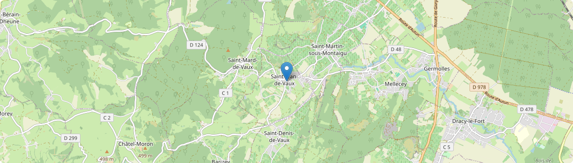 Saint-Jean-de-Vaux - Carte