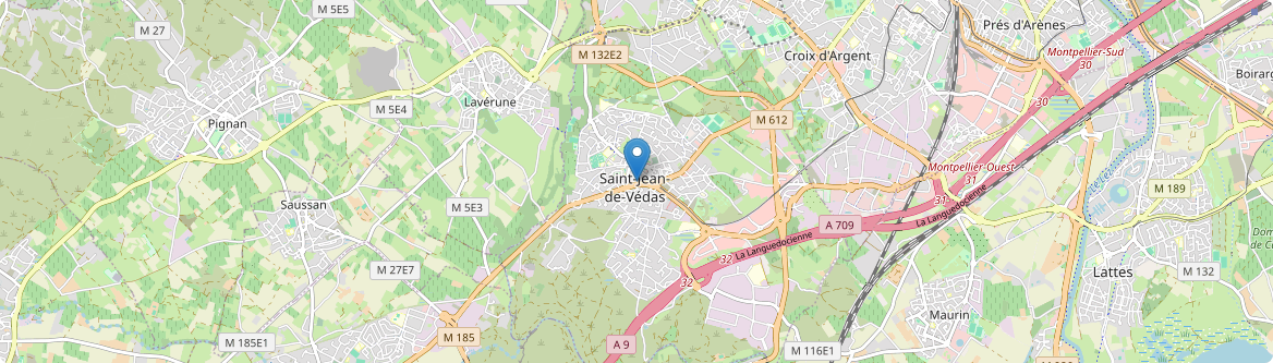 Saint-Jean-de-Védas - Carte