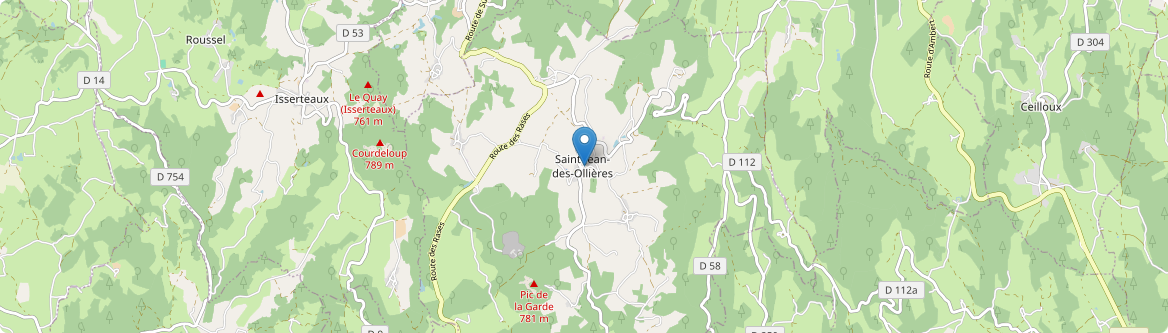 Saint-Jean-des-Ollières - Carte