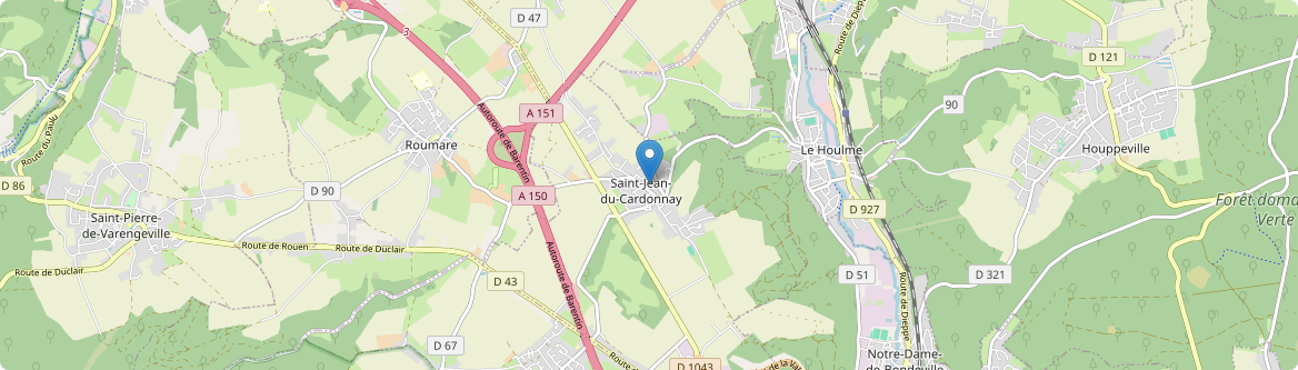 Saint-Jean-du-Cardonnay - Carte