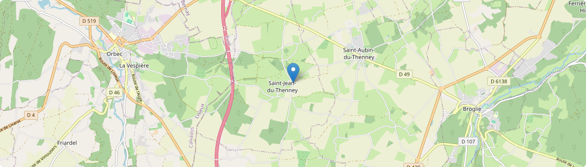 Saint-Jean-du-Thenney - Carte