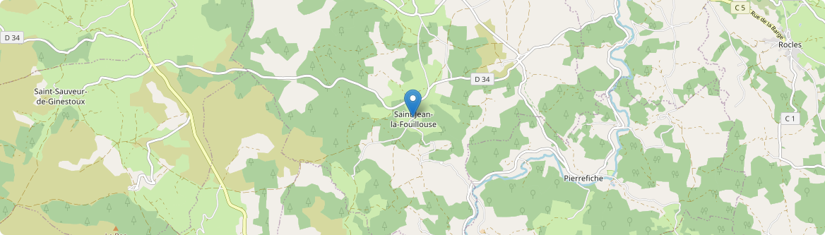 Saint-Jean-la-Fouillouse - Carte