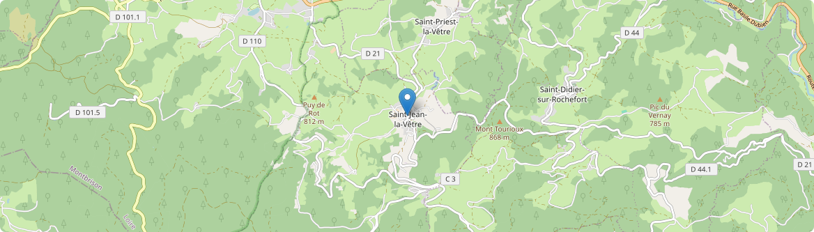 Saint-Jean-la-Vêtre - Carte