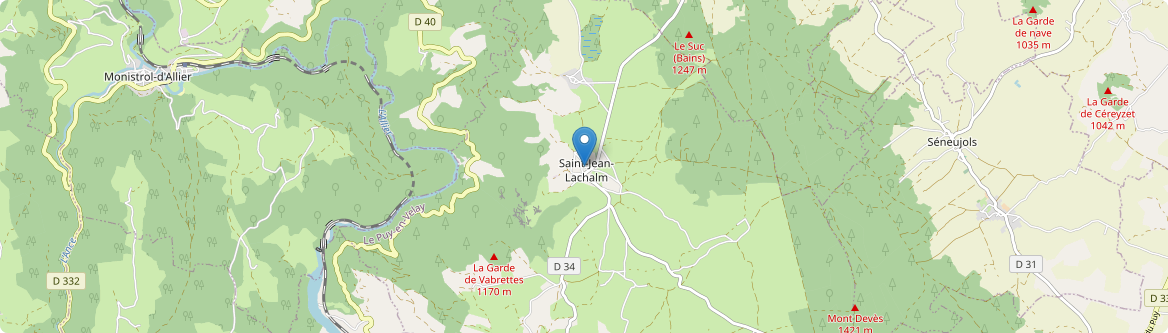 Saint-Jean-Lachalm - Carte