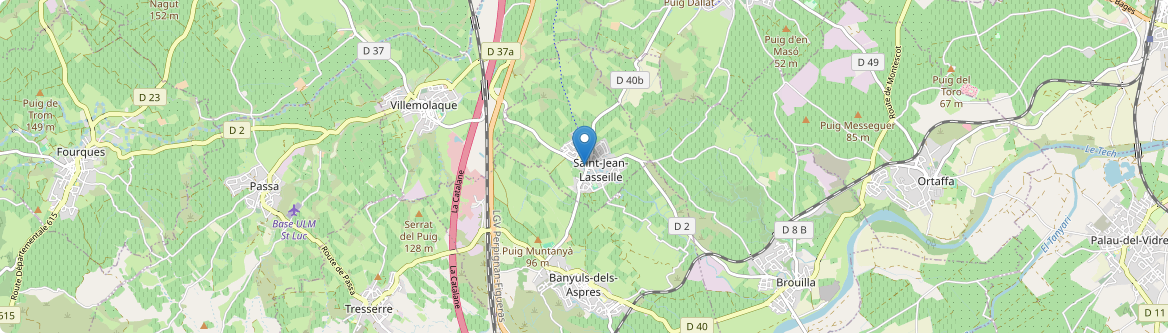 Saint-Jean-Lasseille - Carte