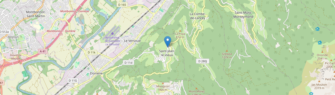 Saint-Jean-le-Vieux - Carte