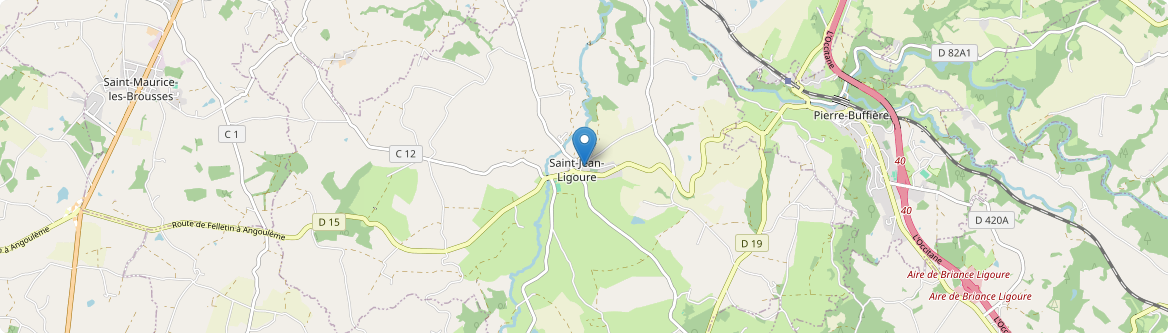 Saint-Jean-Ligoure - Carte