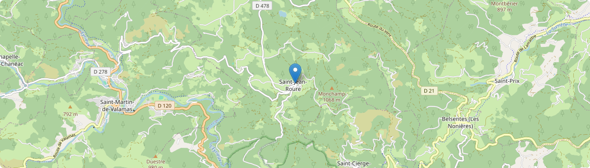 Saint-Jean-Roure - Carte
