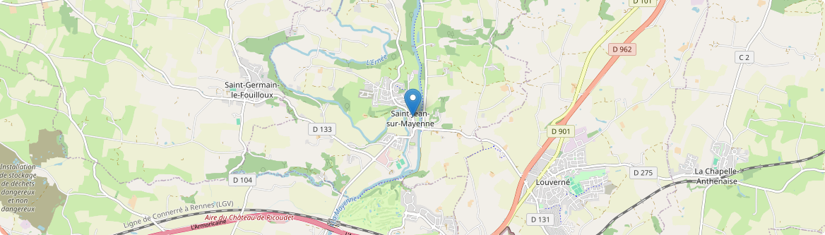 Saint-Jean-sur-Mayenne - Carte