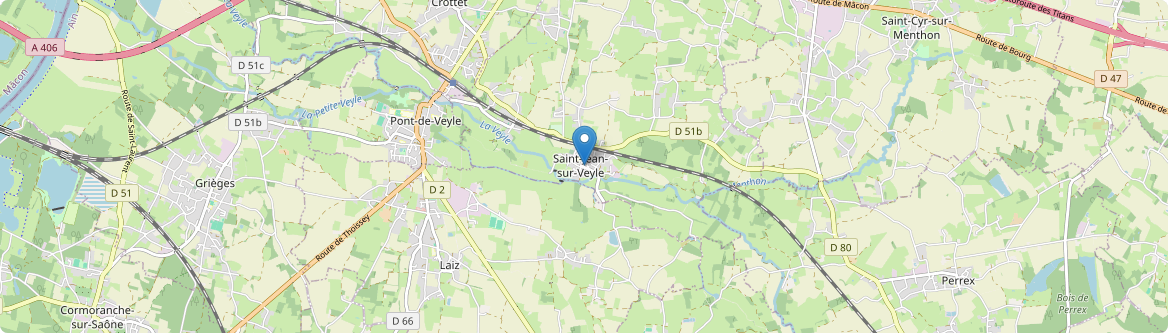 Saint-Jean-sur-Veyle - Carte