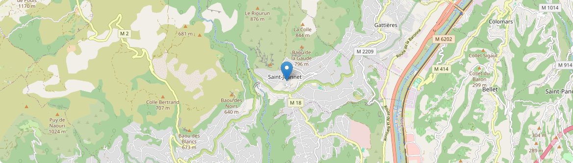 Saint-Jeannet - Carte