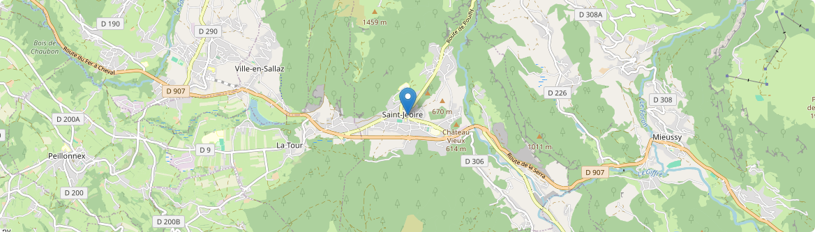 Saint-Jeoire - Carte