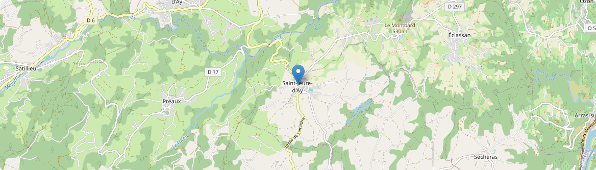 Saint-Jeure-d'Ay - Carte