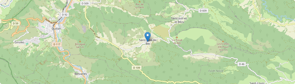 Saint-Julia-de-Bec - Carte