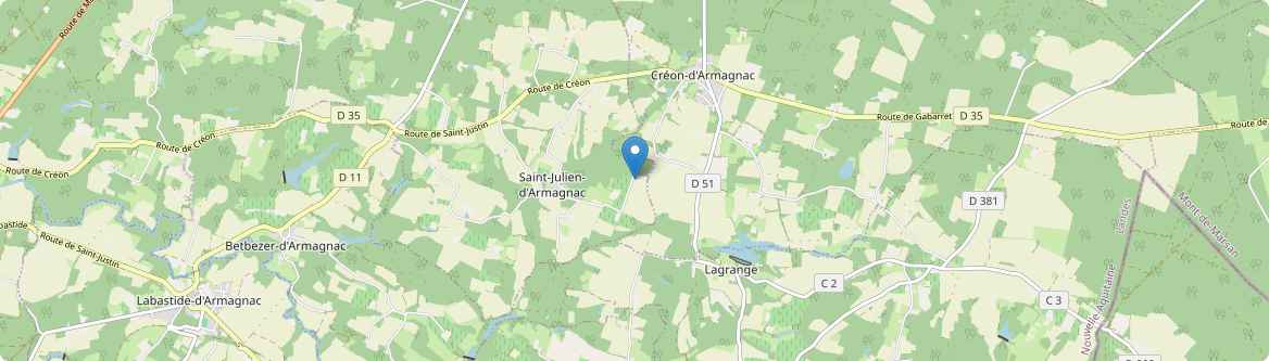 Saint-Julien-d'Armagnac - Carte