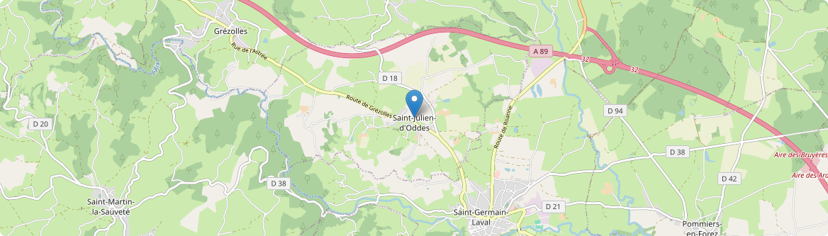 Saint-Julien-d'Oddes - Carte