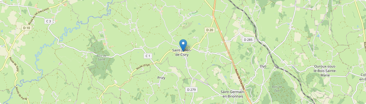 Saint-Julien-de-Civry - Carte