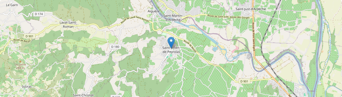 Saint-Julien-de-Peyrolas - Carte