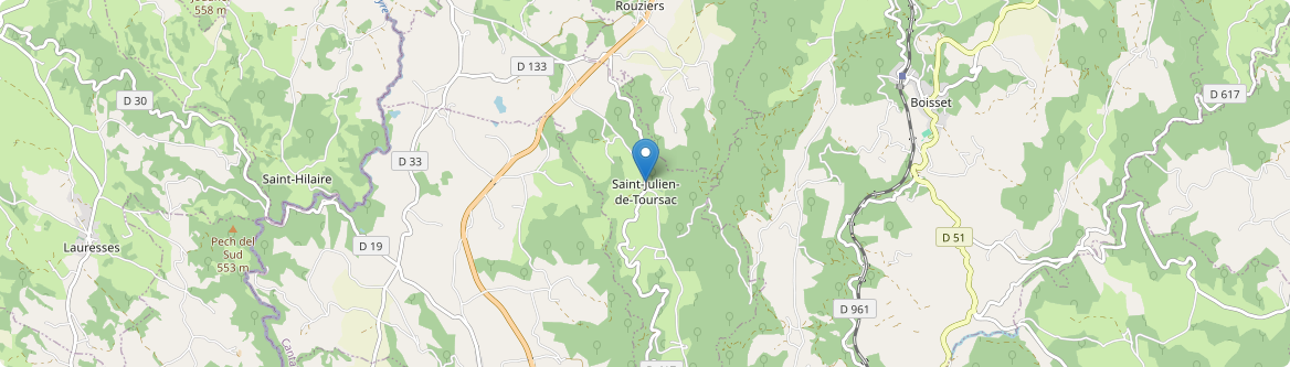 Saint-Julien-de-Toursac - Carte