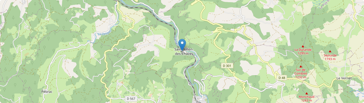 Saint-Julien-des-Chazes - Carte