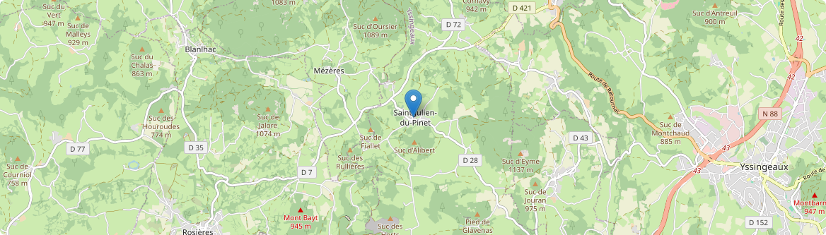 Saint-Julien-du-Pinet - Carte