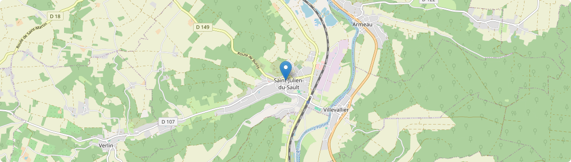 Saint-Julien-du-Sault - Carte