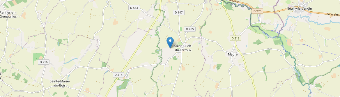 Saint-Julien-du-Terroux - Carte