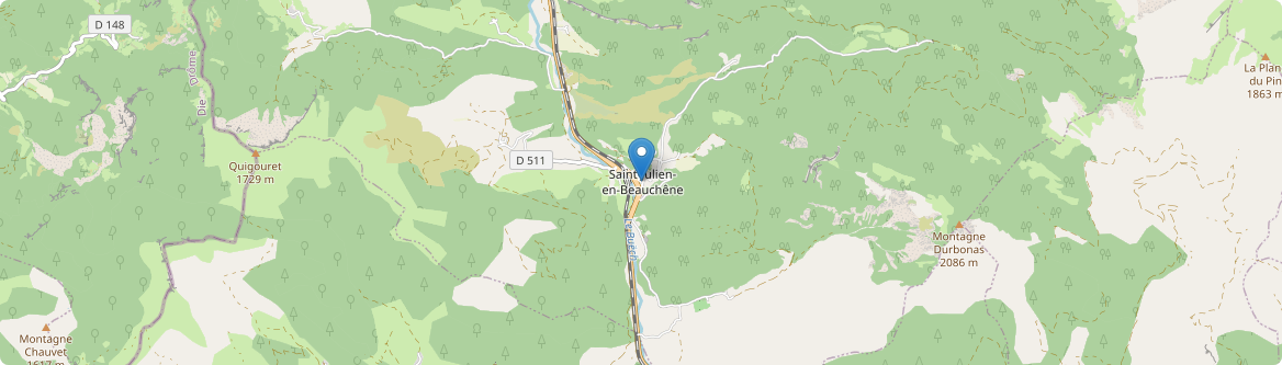 Saint-Julien-en-Beauchêne - Carte