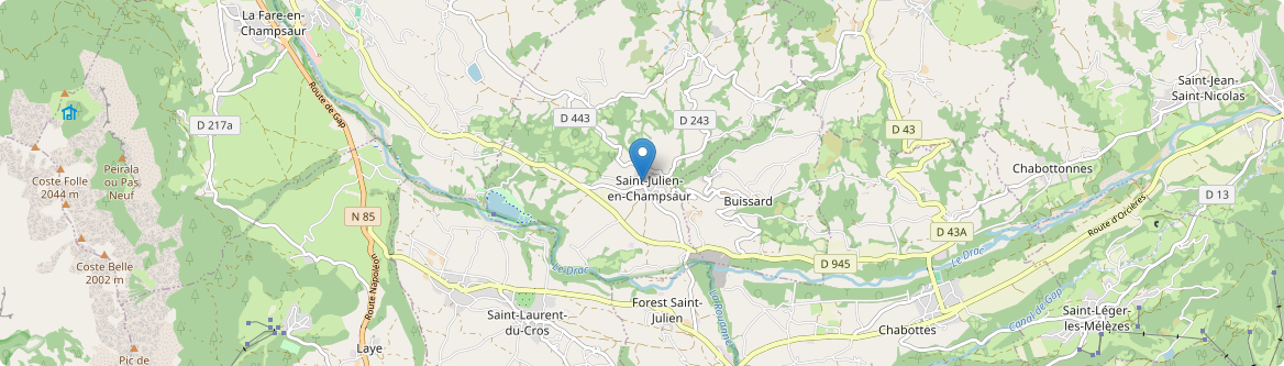 Saint-Julien-en-Champsaur - Carte