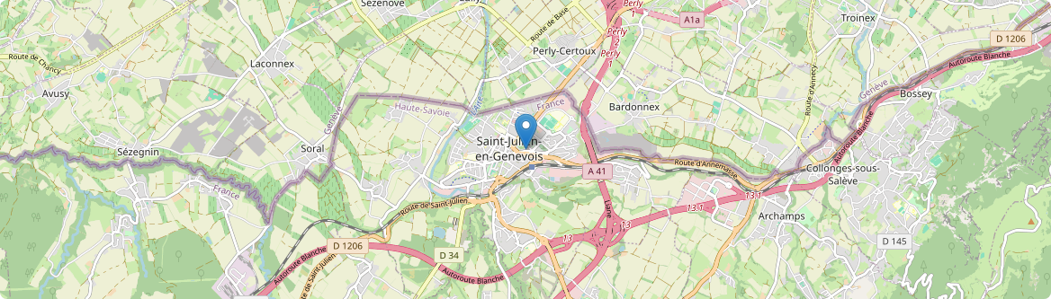 Saint-Julien-en-Genevois - Carte