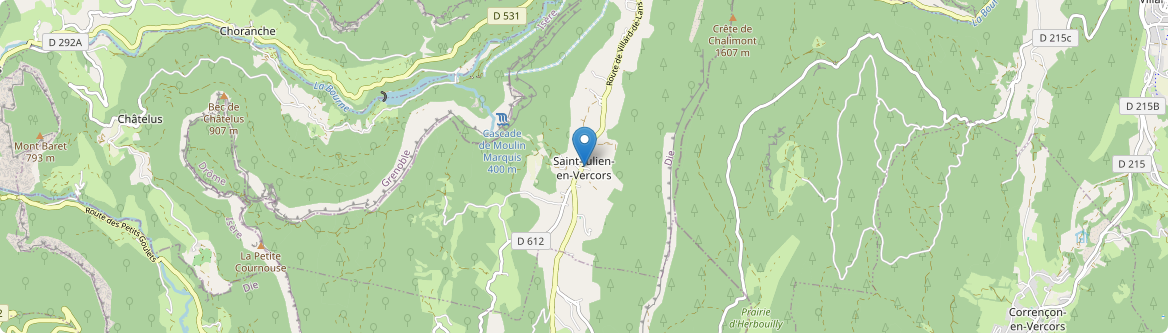 Saint-Julien-en-Vercors - Carte