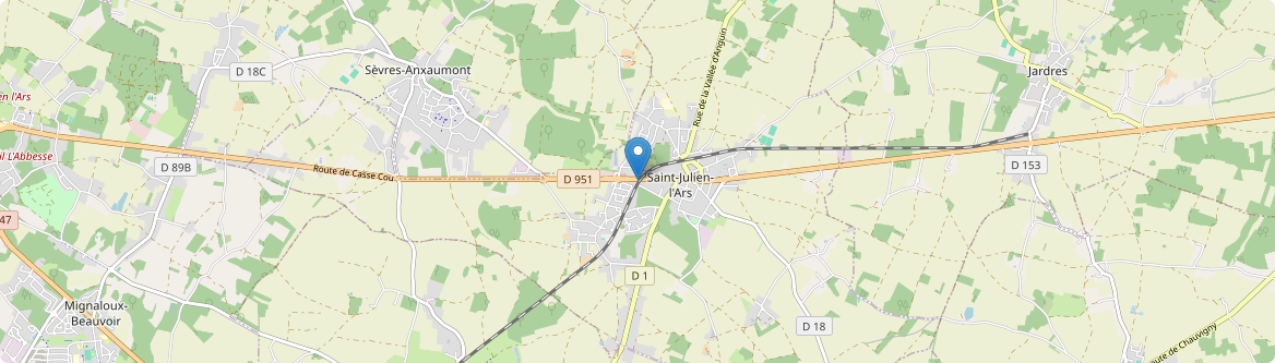 Saint-Julien-l'Ars - Carte