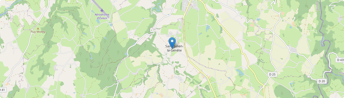 Saint-Julien-la-Genête - Carte