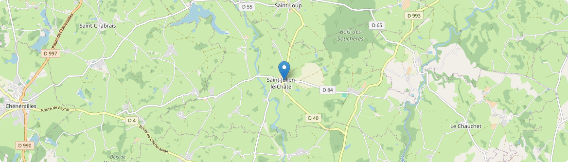 Saint-Julien-le-Châtel - Carte