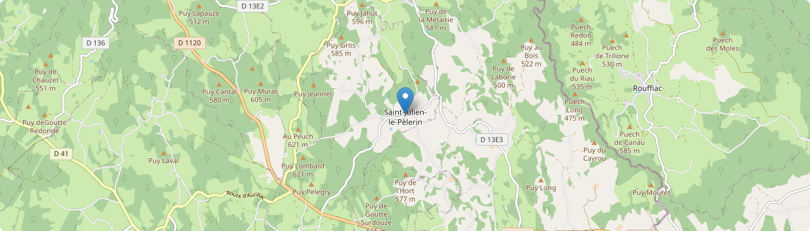 Saint-Julien-le-Pèlerin - Carte
