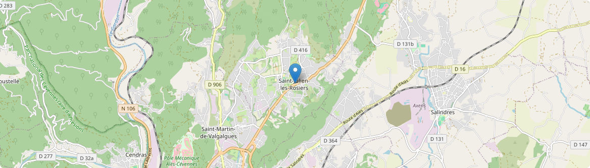 Saint-Julien-les-Rosiers - Carte