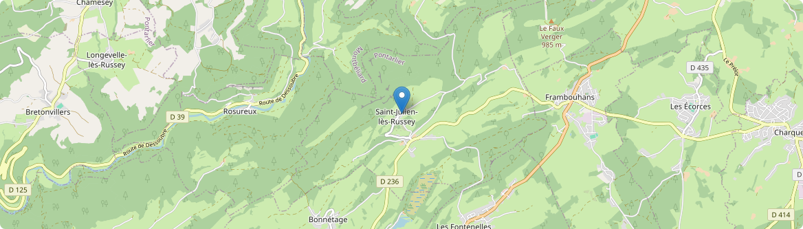 Saint-Julien-lès-Russey - Carte
