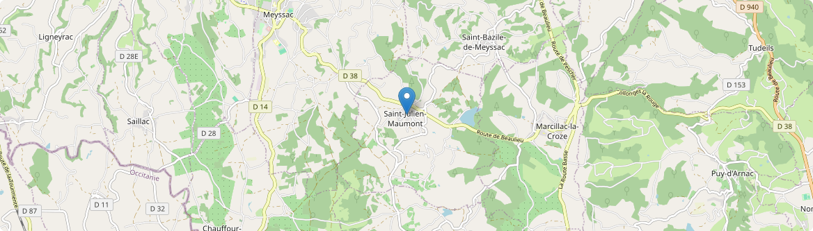 Saint-Julien-Maumont - Carte