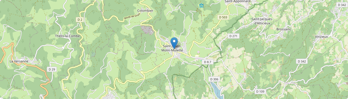 Saint-Julien-Molin-Molette - Carte